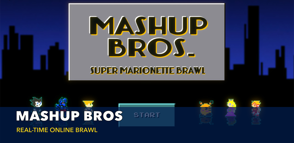 Mashup Bros real-time online brawl feature graphic
